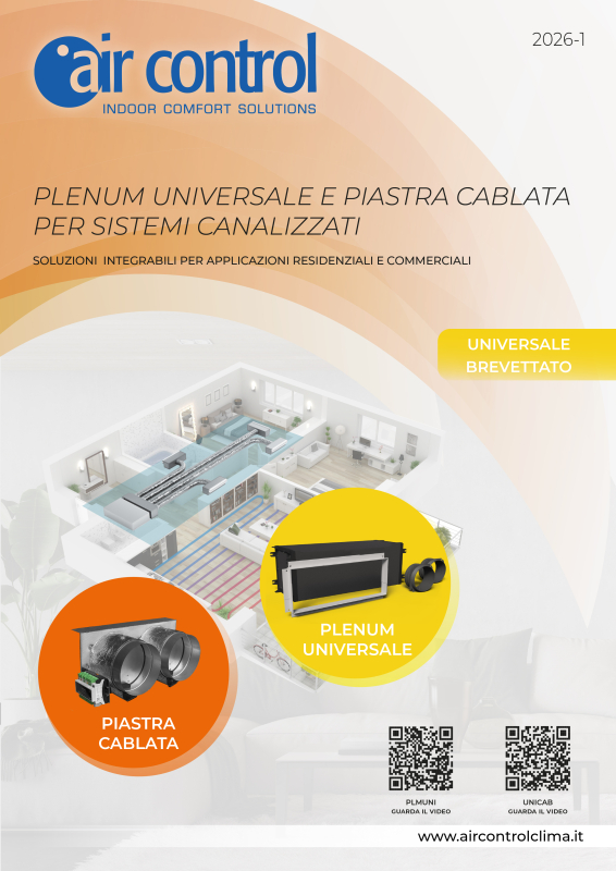 2026 - Plenum Universale e Piastra Cablata per sistemi canalizzati