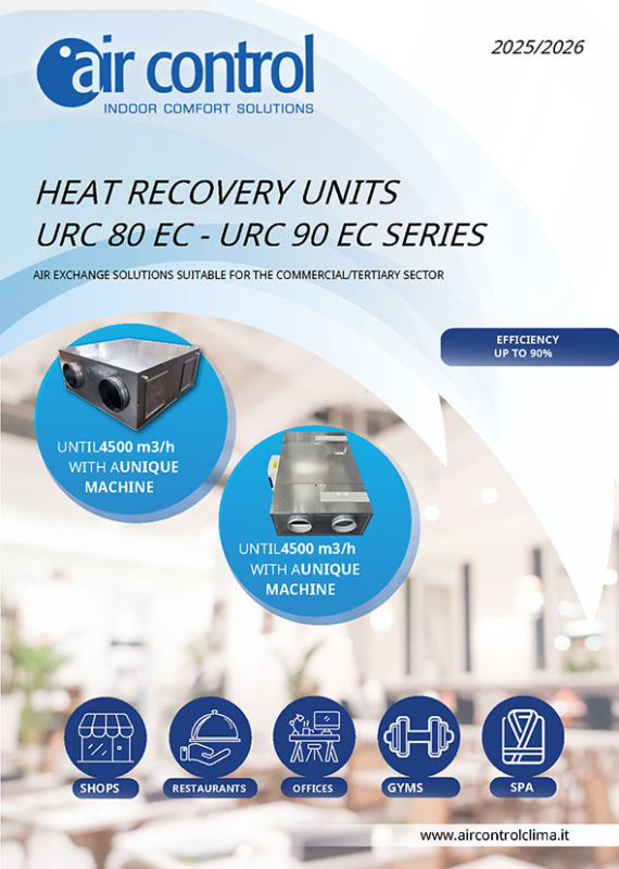 URC 80 and 90 EC series – HVAC air flow up to 4500 mc