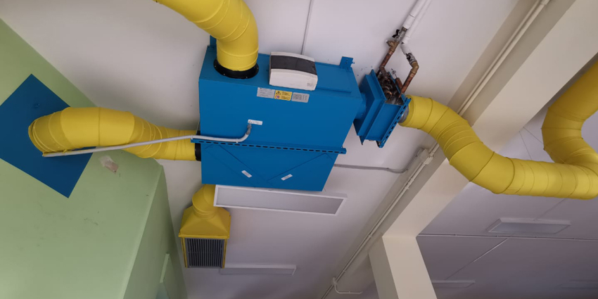 MVHR installation in the I.C. 
