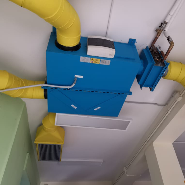 MVHR installation in the I.C. 