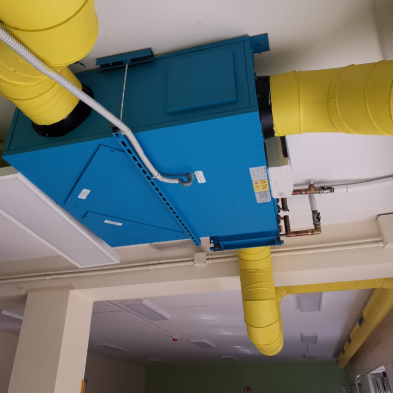 MVHR installation in the I.C. 