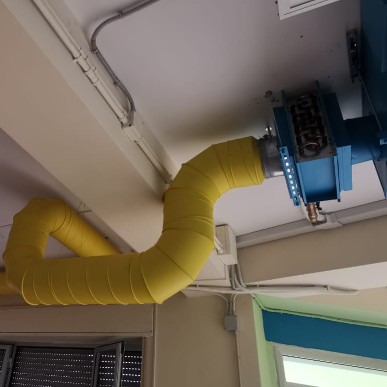 MVHR installation in the I.C. 