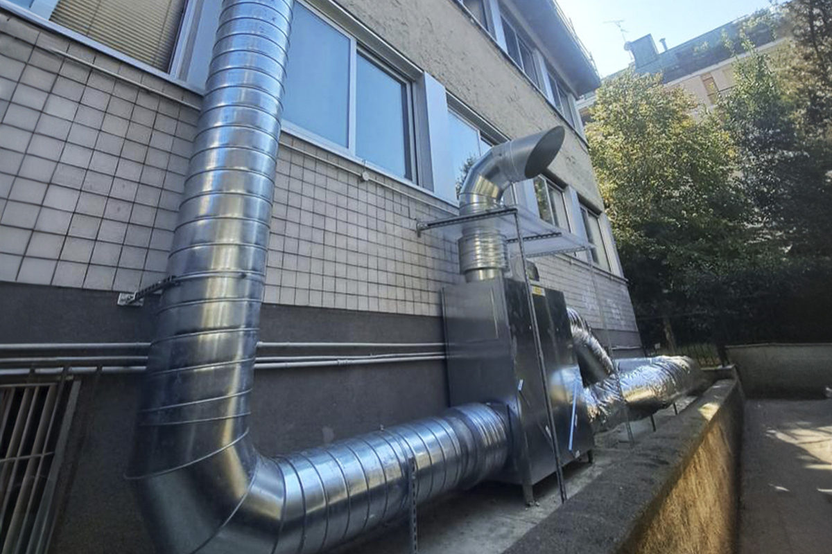 Installazione impianto VMC per la mensa di San Donato M.se